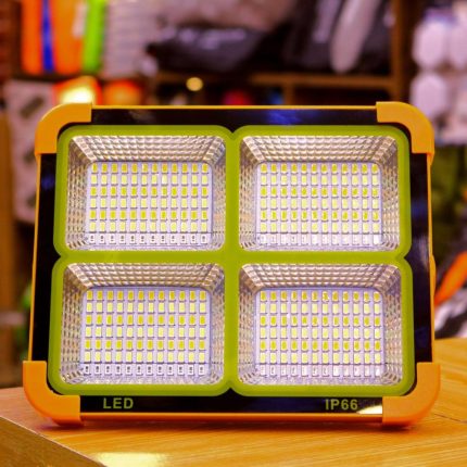 100 Watt Led Floodlight with Solar Panel and Power Bank