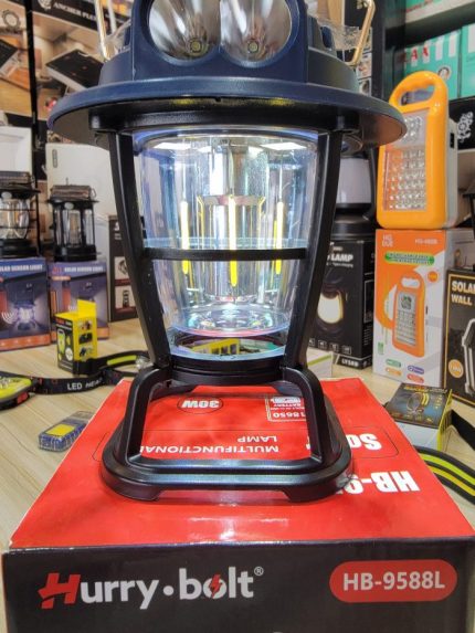 Hurry Bolt Lamp GB-9588L (30W) with Solar–Dual Charging