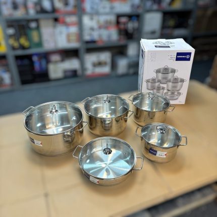 Korkmaz 5 Piece Cookware Set – Turkish Lot Imported