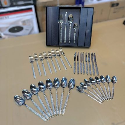 Lot Imported 36 Piece Silver Cutlery Set