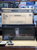 Geepas Real Log Flame Effect Electric Heater 28583
