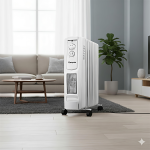 Geepas 9 Fin Portable Electric Oil Filled Radiator Heater 1