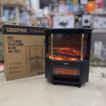 Geepas Quartz Tube Log Flame Effect Electric Heater 28580 1