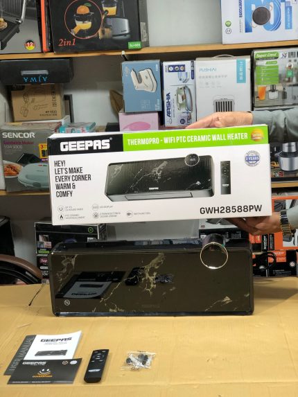 Geepas Thermopro Wifi PTC Ceramic Wall Heater 28588 1