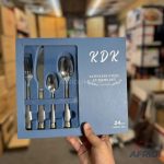 Elegant 28 Piece Cutlery Set Stainless Steel Finish 1