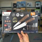 Kuke 6 Piece Knives Set with Stand Stainless Steel 3