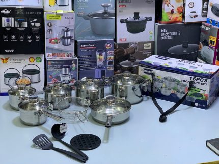Berghome Line 16 Pieces Cookware Set Stainless Steel 2
